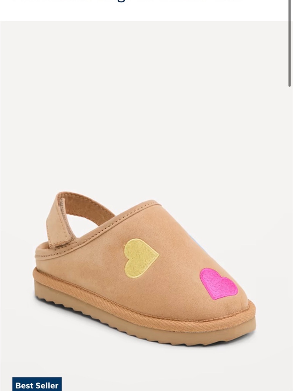 Old Navy Toddler Faux Suede clogs (never worn)